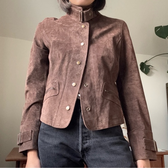 Vintage Jackets & Blazers - Vintage True Character Brown Suede Jacket Y2K